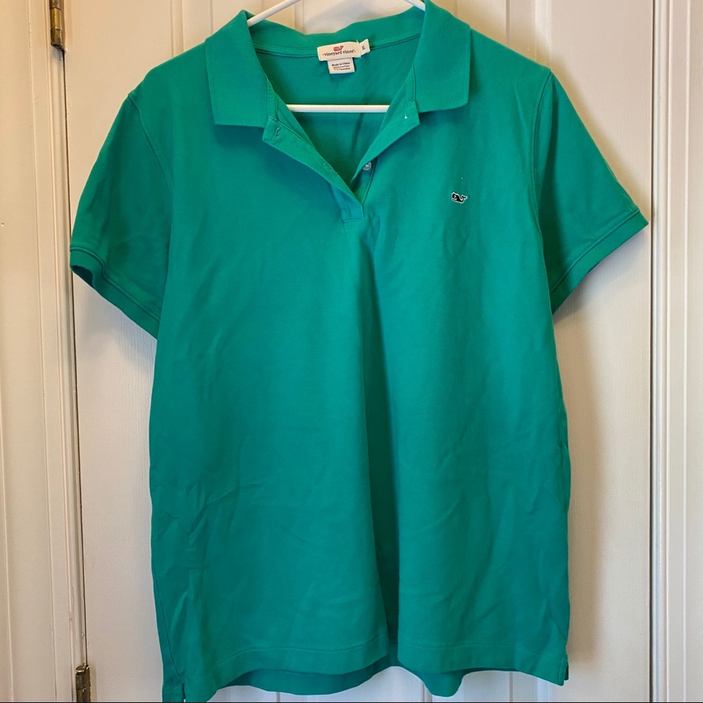 Kelly Green Vineyard vines polo
